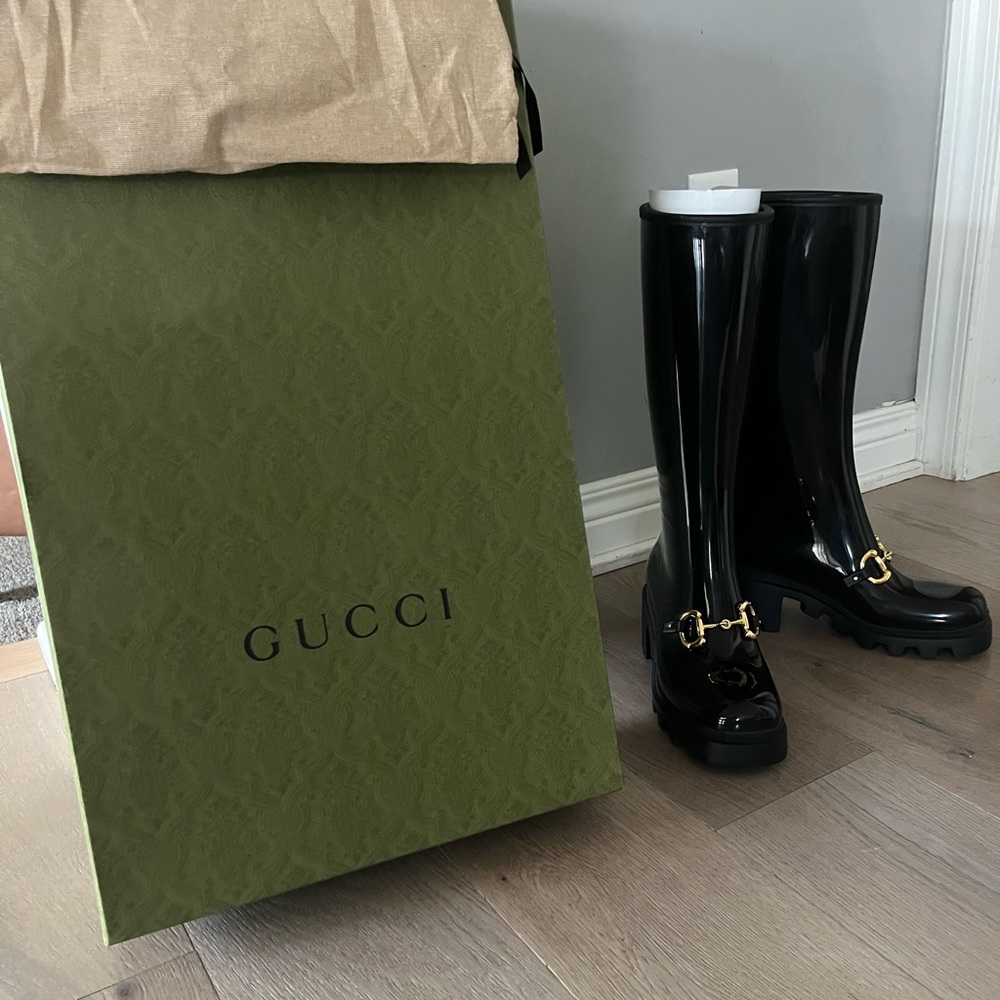 Gucci Black Heeled Boots